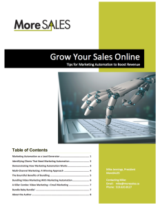 Marketing Automation Tips: Grow Your Sales Online