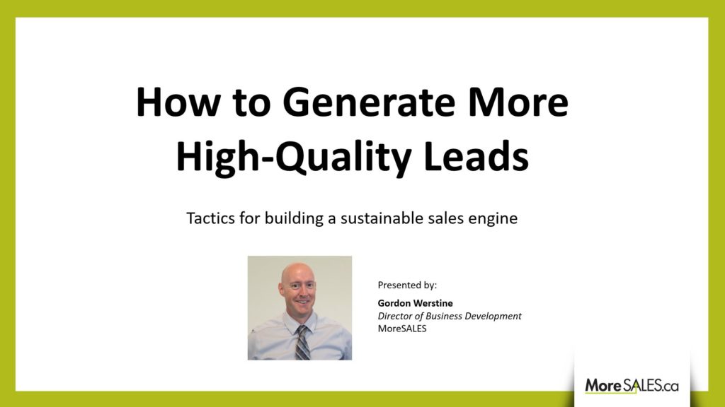 How to Generate More High-Quality Leads