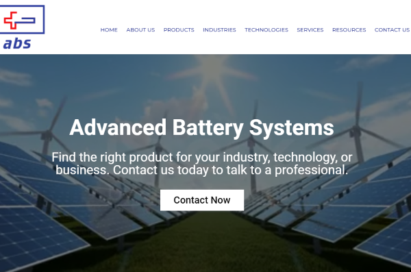 Advanced Battery Systems Website Homepage by MoreSALES